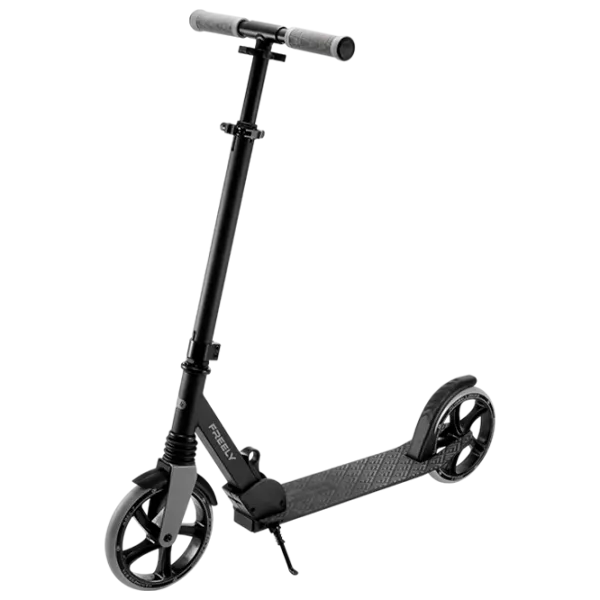 Trotinetă pentru copii cu două roți KinderKraft FREELY (KRFREE00BLK0000) 100 kg/ Black photo 1