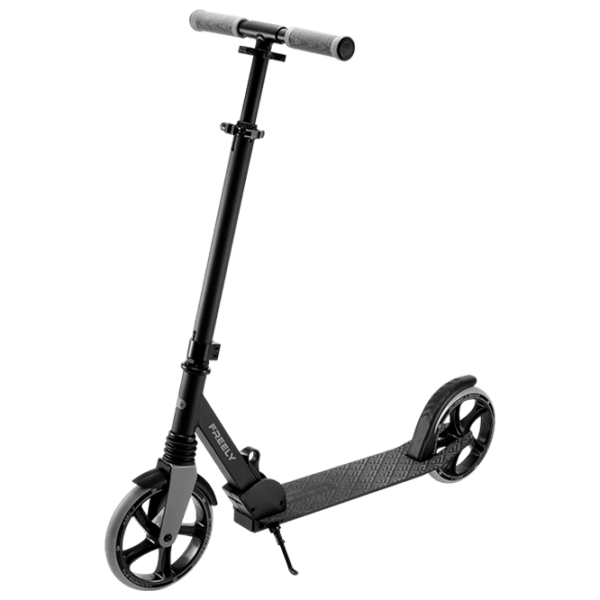 Trotinetă pentru copii cu două roți KinderKraft FREELY (KRFREE00BLK0000) 100 kg/ Black photo 1
