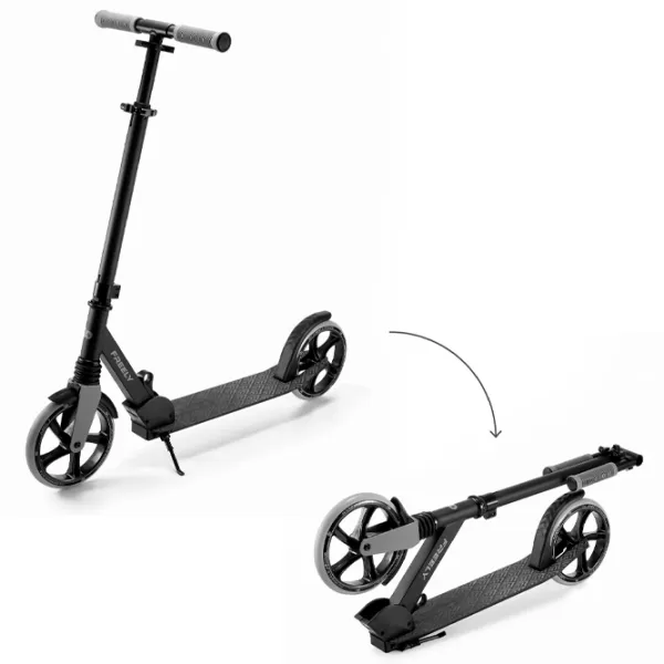 Trotinetă pentru copii cu două roți KinderKraft FREELY (KRFREE00BLK0000) 100 kg/ Black photo 2