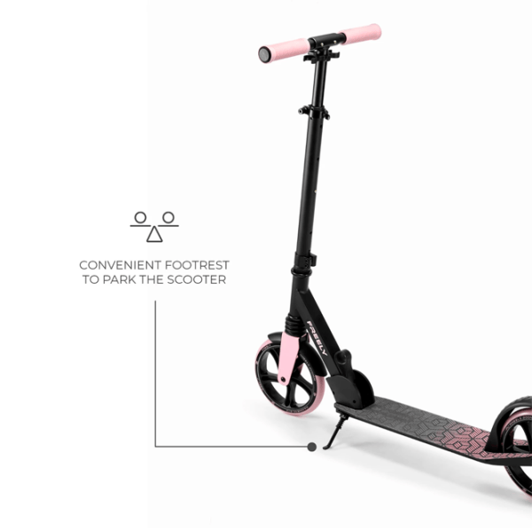 Trotinetă pentru copii cu două roți KinderKraft FREELY (KRFREE00PNK0000) 100 kg/ Pink photo 4