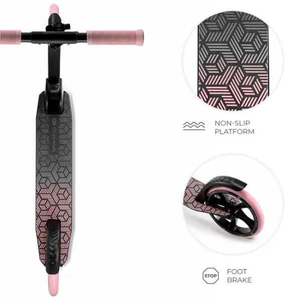 Trotinetă pentru copii cu două roți KinderKraft FREELY (KRFREE00PNK0000) 100 kg/ Pink photo 5