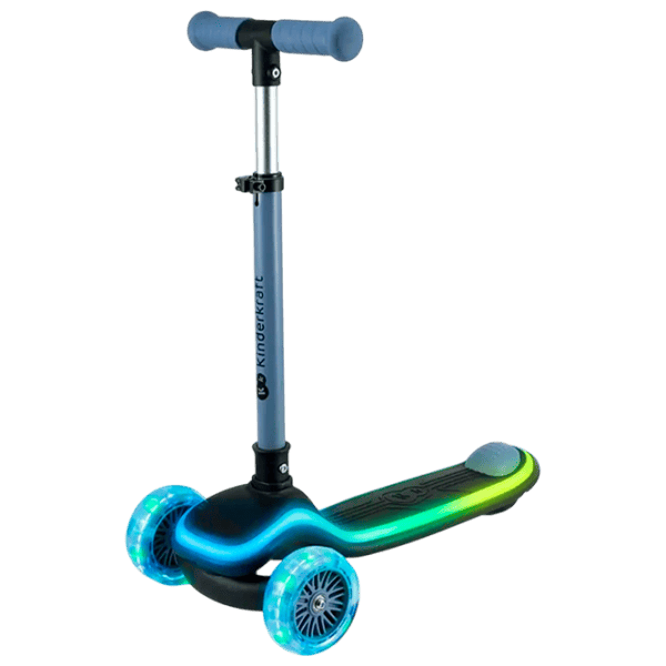 Trotinetă pentru copii cu trei roți KinderKraft Raket (KRRAKE00BLU0000) 50 kg/ Blue photo 1