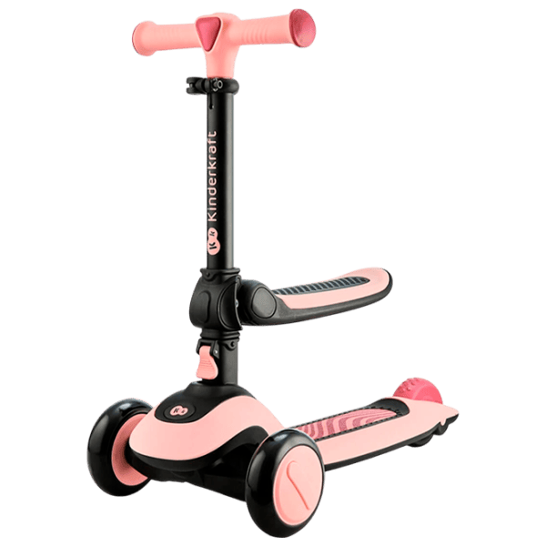 Детский трёхколёсный самокат KinderKraft Halley (KRHALL00PNK0000) 20 кг/ Розовый photo 1