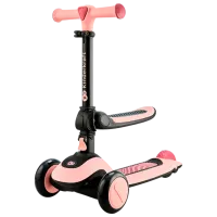 Детский трёхколёсный самокат KinderKraft Halley (KRHALL00PNK0000) 20 кг/ Розовый