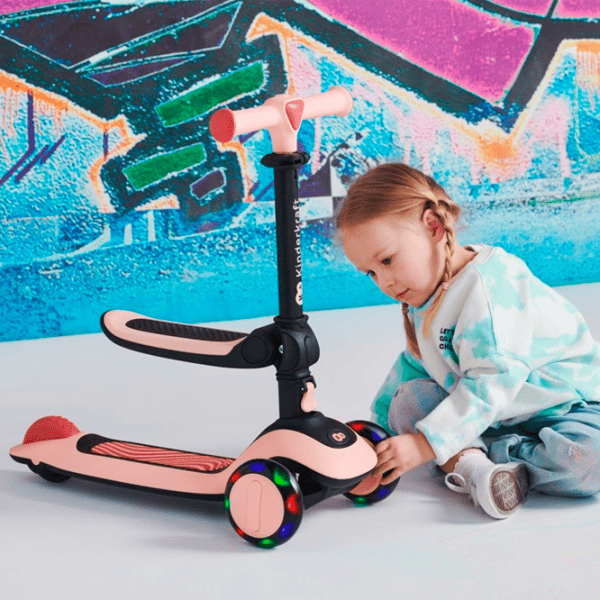 Детский трёхколёсный самокат KinderKraft Halley (KRHALL00PNK0000) 20 кг/ Розовый photo 7