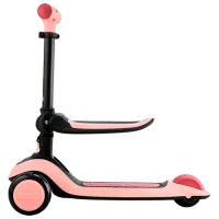 Trotinetă pentru copii cu trei roți KinderKraft Halley (KRHALL00PNK0000) 20 kg/ Pink photo 9