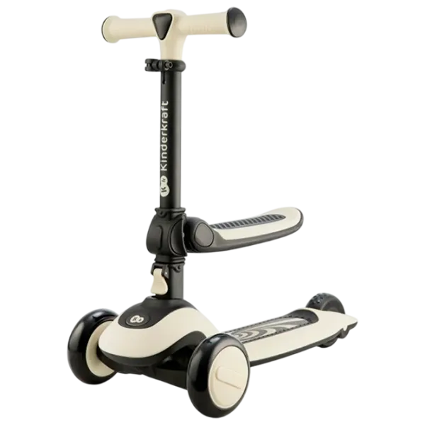 Детский трёхколёсный самокат KinderKraft Halley (KRHALL00WHT0000) 20 кг/ Белый photo 1
