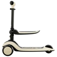 Trotinetă pentru copii cu trei roți KinderKraft Halley (KRHALL00WHT0000) 20 kg/ White photo 2
