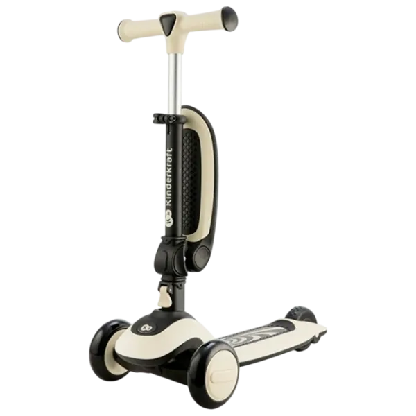 Детский трёхколёсный самокат KinderKraft Halley (KRHALL00WHT0000) 20 кг/ Белый photo 3