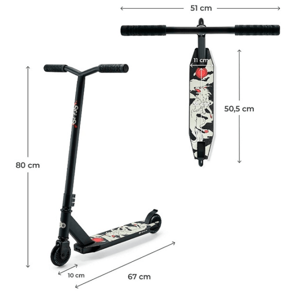 Trotinetă pentru copii cu două roți KinderKraft Solis (KRSOLI00BLK0000) 100 kg/ Black photo 3