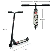 Trotinetă pentru copii cu două roți KinderKraft Solis (KRSOLI00BLK0000) 100 kg/ Black photo 3