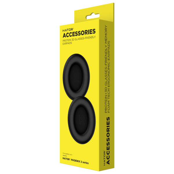 Амбушюры для игровых наушников Hator PHOENIX 2 Series Черный /  photo 2