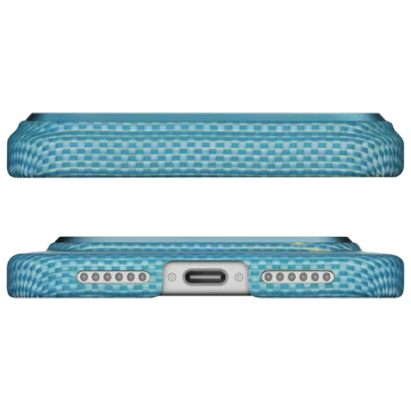Husă pentru smartphone Apple iPhone 17 Pro Max Pitaka / MagSafe Back / PC / Blue photo 4