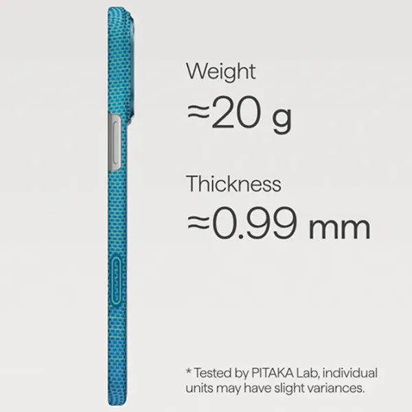 Husă pentru smartphone Apple iPhone 17 Pro Max Pitaka / MagSafe Back / PC / Blue photo 5