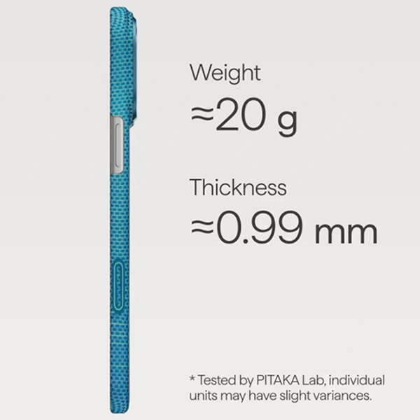Husă pentru smartphone Apple iPhone 17 Pro Max Pitaka / MagSafe Back / PC / Blue photo 5