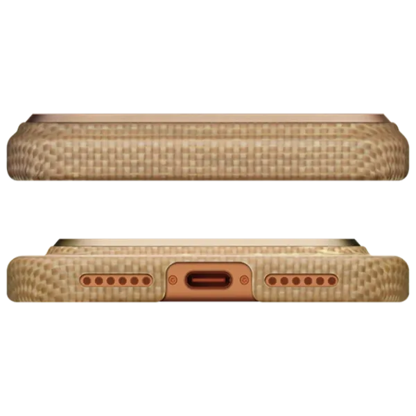 Husă pentru smartphone Apple iPhone 17 Pro Max Pitaka / MagSafe Back / PC / Golden photo 3