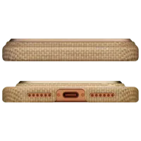 Husă pentru smartphone Apple iPhone 17 Pro Max Pitaka / MagSafe Back / PC / Golden photo 3