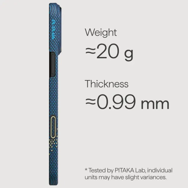 Husă pentru smartphone Apple iPhone 17 Pro Max Pitaka / MagSafe Back / PC / Milky Way photo 3