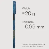 Husă pentru smartphone Apple iPhone 17 Pro Max Pitaka / MagSafe Back / PC / Milky Way photo 3