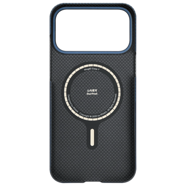 Husă pentru smartphone Apple iPhone 17 Pro Max Pitaka / MagSafe Back / PC / Dark Blue photo 3