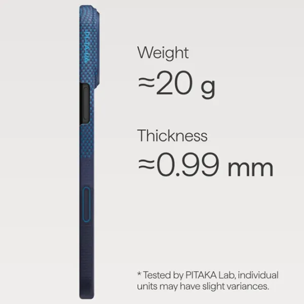 Husă pentru smartphone Apple iPhone 17 Pro Max Pitaka / MagSafe Back / PC / Dark Blue photo 4