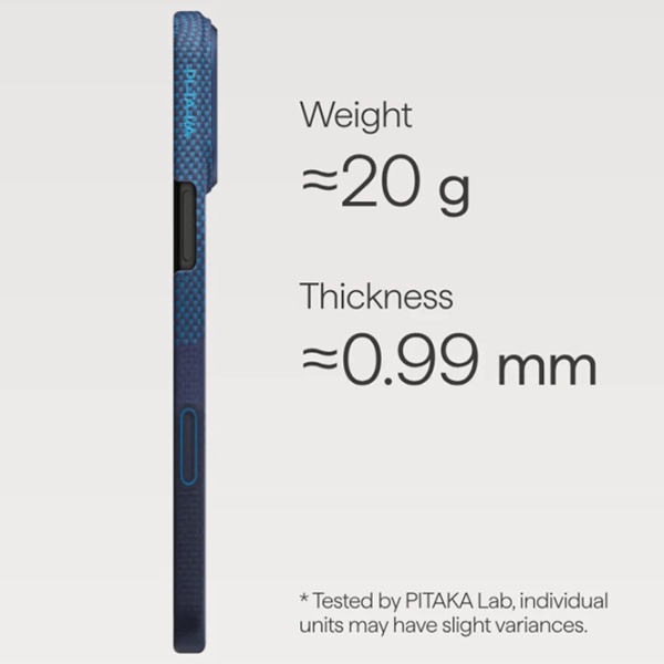 Husă pentru smartphone Apple iPhone 17 Pro Max Pitaka / MagSafe Back / PC / Dark Blue photo 4