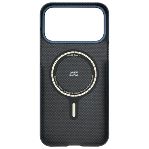 Husă pentru smartphone Apple iPhone 17 Pro Pitaka / MagSafe Back / PC / Dark Blue photo 2