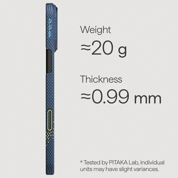 Husă pentru smartphone Apple iPhone 17 Pro Pitaka / MagSafe Back / PC / Milky Way photo 3