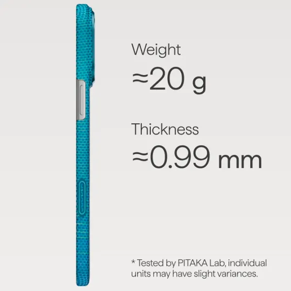 Husă pentru smartphone Apple iPhone 17 Pro Pitaka / MagSafe Back / PC / Blue photo 5