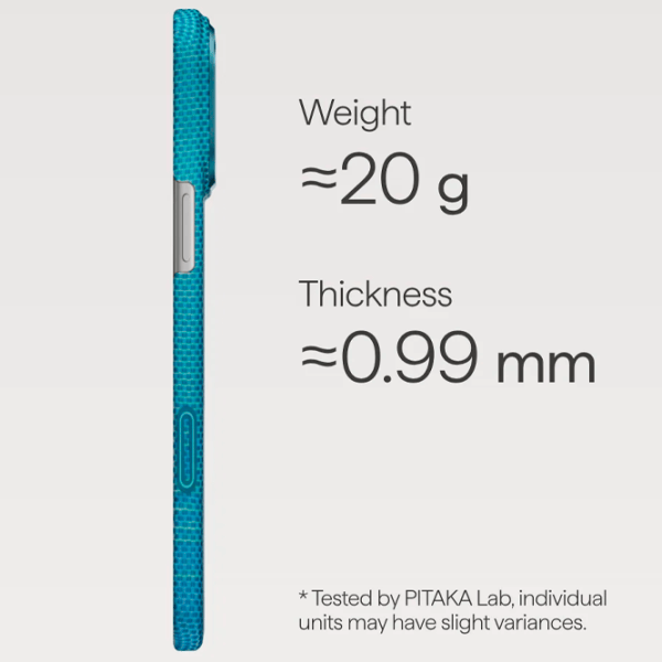 Husă pentru smartphone Apple iPhone 17 Pro Pitaka / MagSafe Back / PC / Blue photo 5