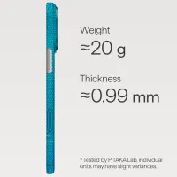 Husă pentru smartphone Apple iPhone 17 Pro Pitaka / MagSafe Back / PC / Blue photo 5
