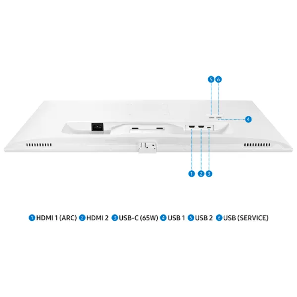 Monitor Samsung S32DM703 32" 4K 60 Hz / 4 ms / White photo 4