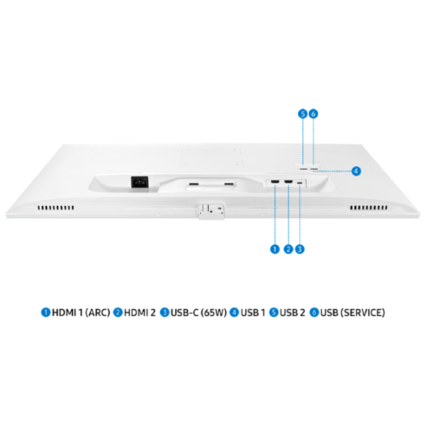 Monitor Samsung S32DM703 32" 4K 60 Hz / 4 ms / White photo 4