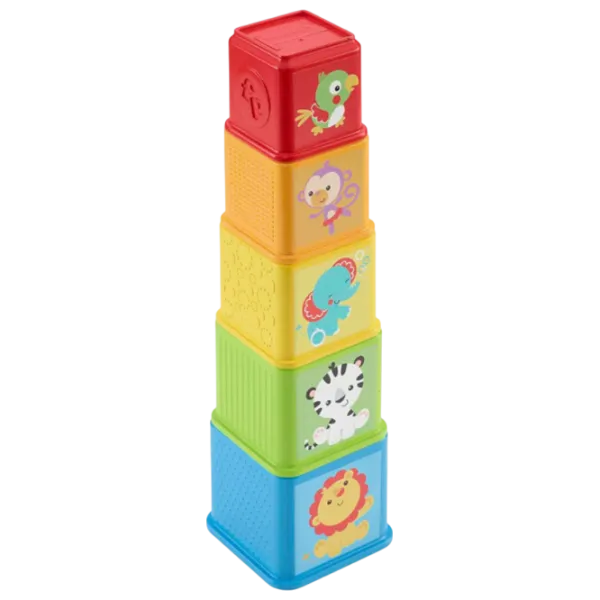 Развивающий набор Fisher Price Pyramid Animal Cubes CDC52  1+ / Разноцветный photo 3