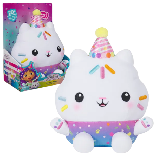 Мягкая игрушка Spin Master Gabby's Dollhouse Sprinkle Party Cakey Cat 6071152 3+ / Белый photo 3