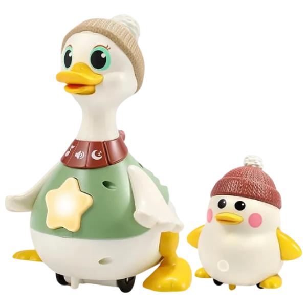 Jucărie interactivă Hola Toys Waddling Duck Family HE998701 1+ / Beige photo 1
