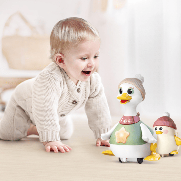 Jucărie interactivă Hola Toys Waddling Duck Family HE998701 1+ / Beige photo 5
