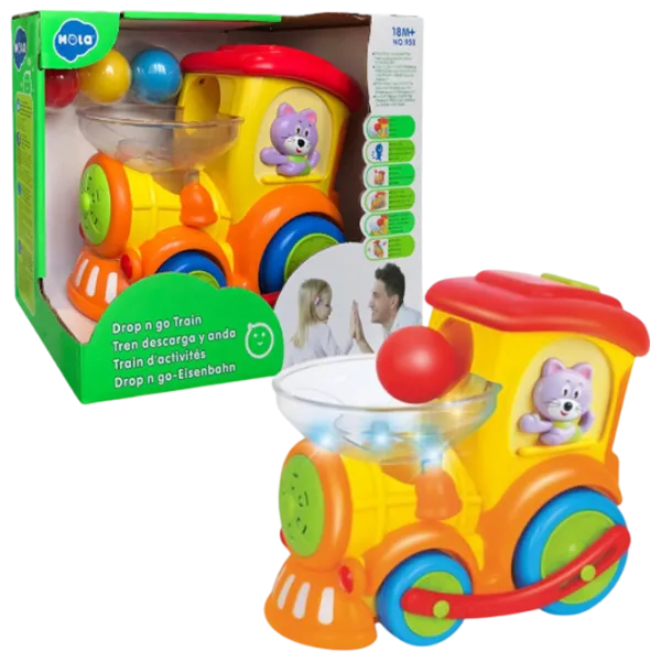 Интерактивная игрушка Hola Toys Drop 'n Go Train 958 3+ / Оранжевый photo 3