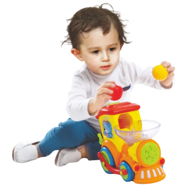 Интерактивная игрушка Hola Toys Drop 'n Go Train 958 3+ / Оранжевый photo 4