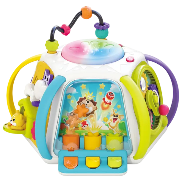 Joc educativ Hola Toys Early Learning Activity Cube HE8971 1+ / Blue photo 1