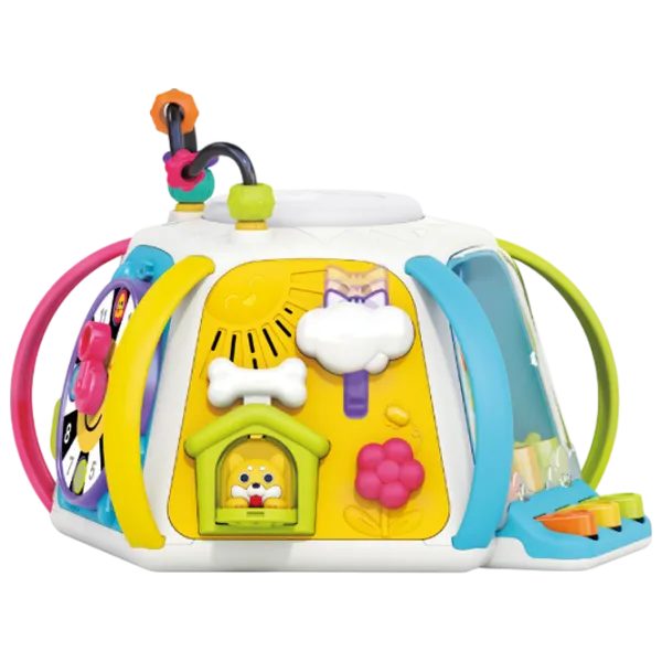 Joc educativ Hola Toys Early Learning Activity Cube HE8971 1+ / Blue photo 2