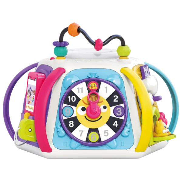 Joc educativ Hola Toys Early Learning Activity Cube HE8971 1+ / Blue photo 3