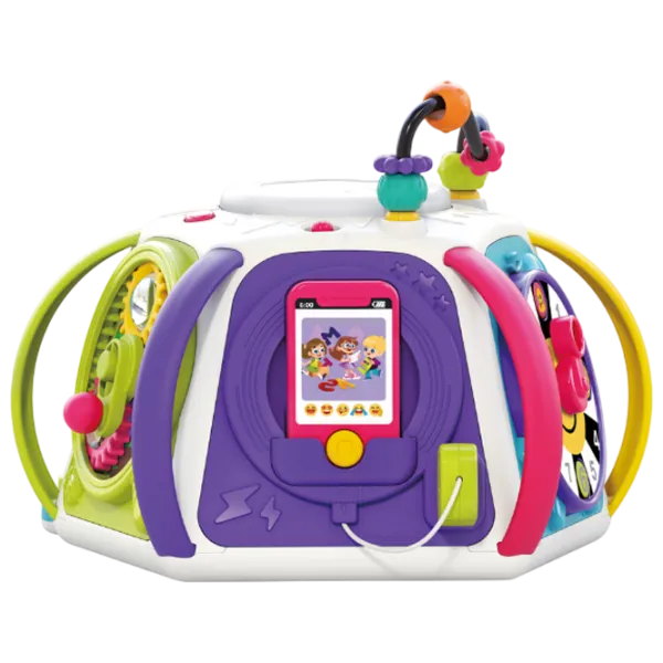 Joc educativ Hola Toys Early Learning Activity Cube HE8971 1+ / Blue photo 4