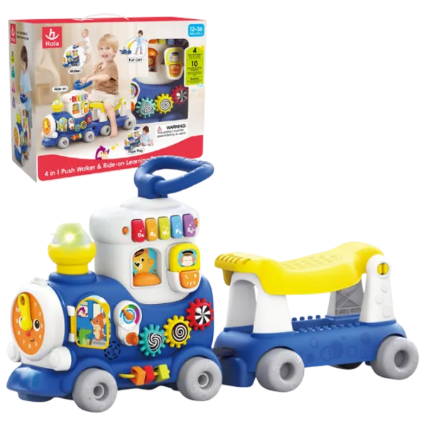 Развивающий набор Hola Toys 4 in 1 Train HE8990B  1+ / Разноцветный photo 4
