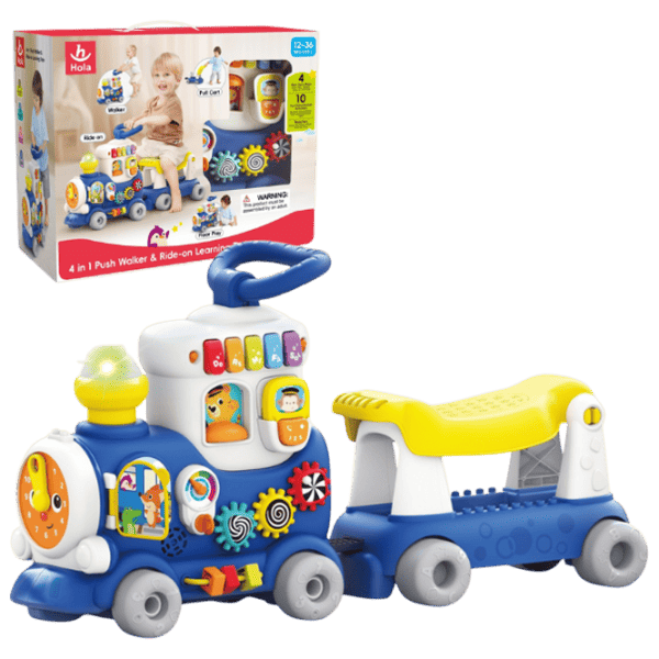 Развивающий набор Hola Toys 4 in 1 Train HE8990B  1+ / Разноцветный photo 4