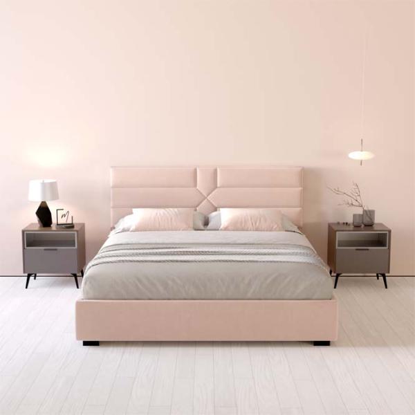 Кровать My-Style my-Taya Mocca 200 x 200 см / Фанера / Светло-розовый photo 5