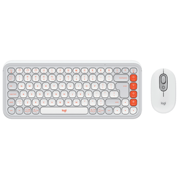 Tastatura & Mouse Logitech POP ICON Wireless Fără fir / Orange photo 1