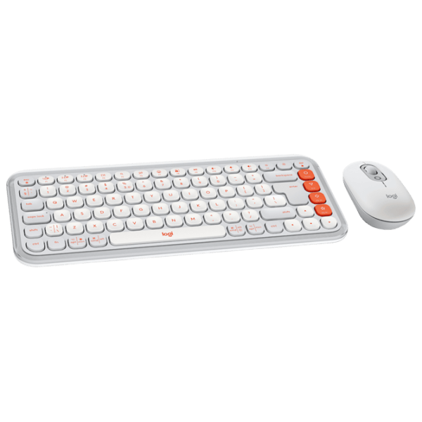 Tastatura & Mouse Logitech POP ICON Wireless Fără fir / Orange photo 2