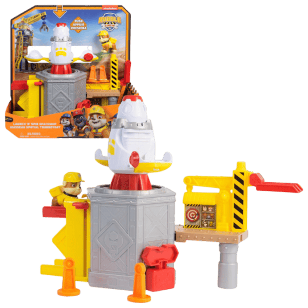 Figurine Spin Master Rubble & Crew Launch 'N' Spin Spaceship Playset 3+ / Orange photo 1