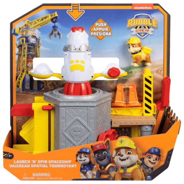 Figurine Spin Master Rubble & Crew Launch 'N' Spin Spaceship Playset 3+ / Orange photo 8